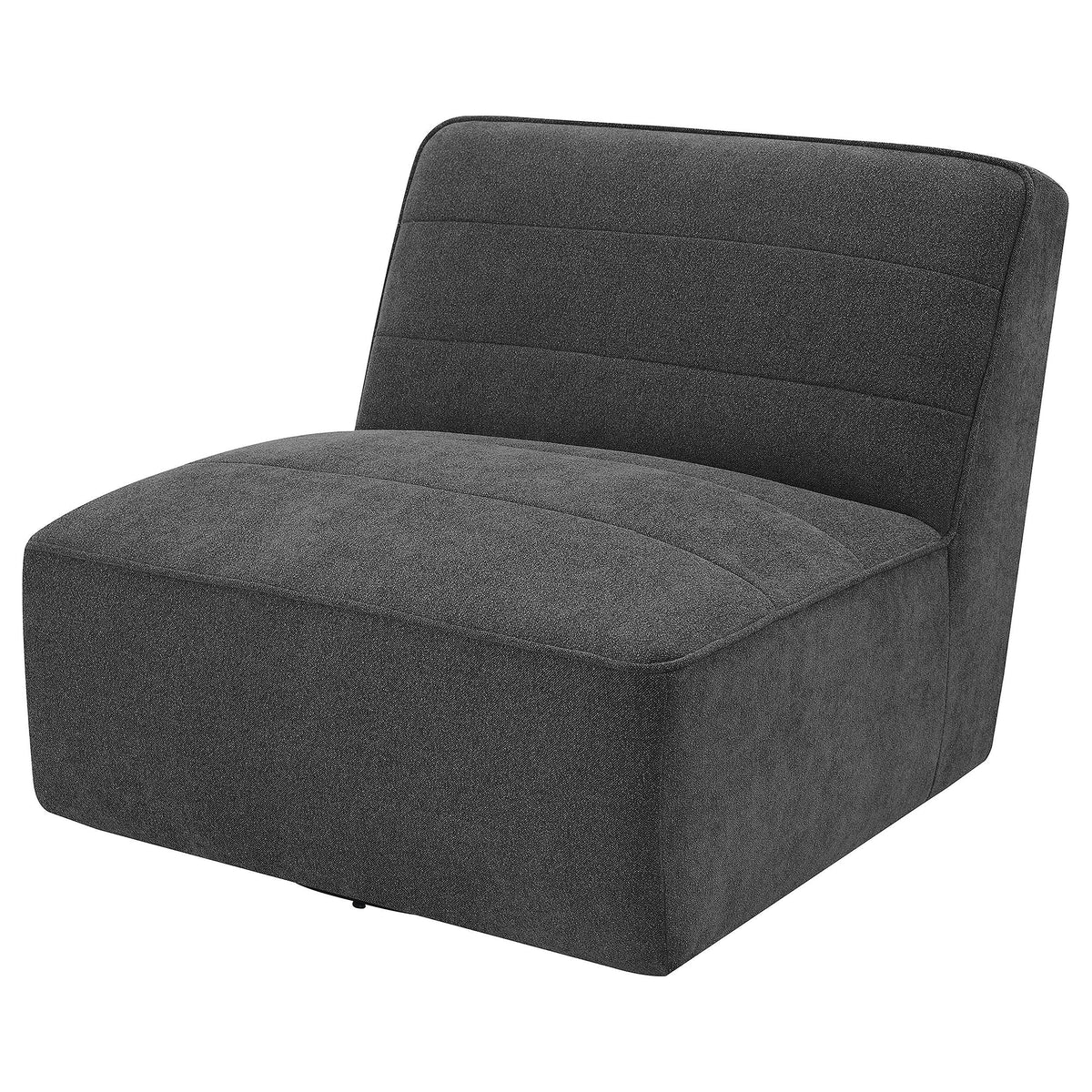 Cobie Swivel Chair in Dark Charcoal - Coaster Furniture