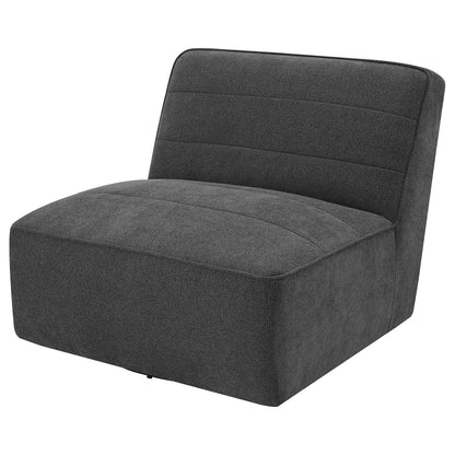 Cobie Swivel Chair in Dark Charcoal - Coaster Furniture