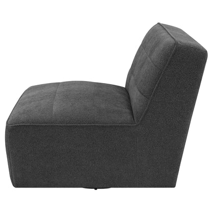 Cobie Swivel Chair in Dark Charcoal - Coaster Furniture