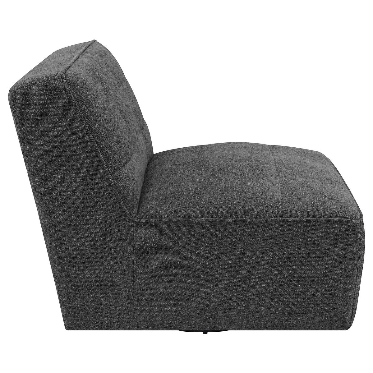 Cobie Swivel Chair in Dark Charcoal - Coaster Furniture