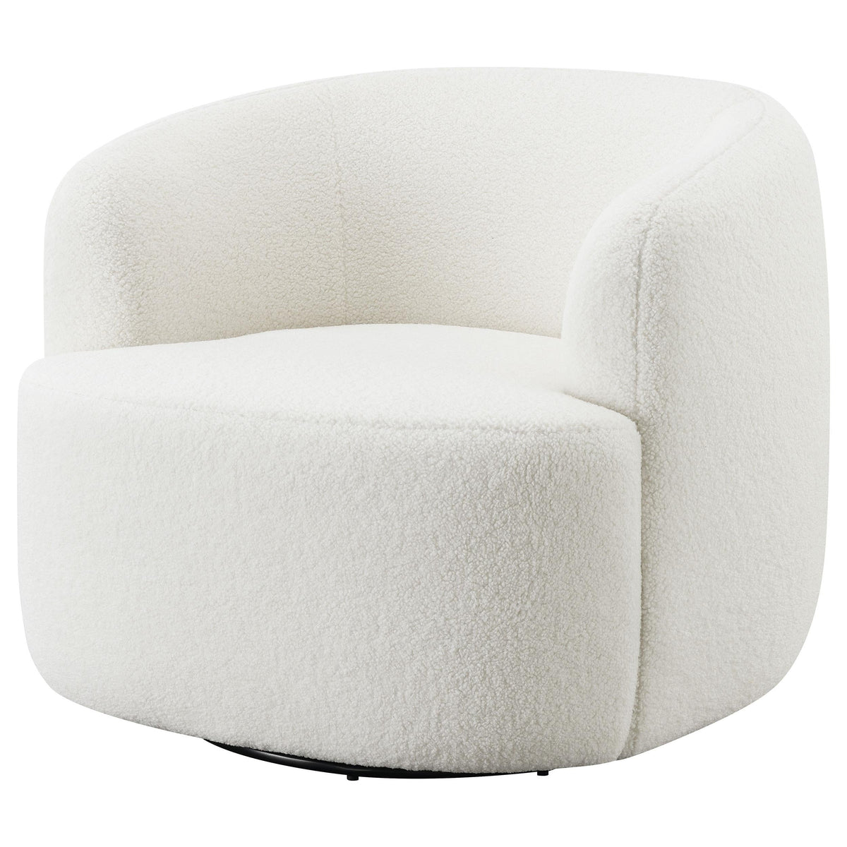 Hudson Swivel Chair in Ivory - Coaster Furniture