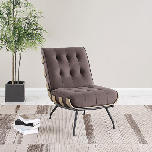 Aloma Accent Chair in Dark Brown - Coaster Furniture