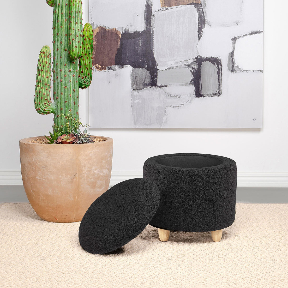 Siega Ottoman in White High Gloss - Coaster Furniture