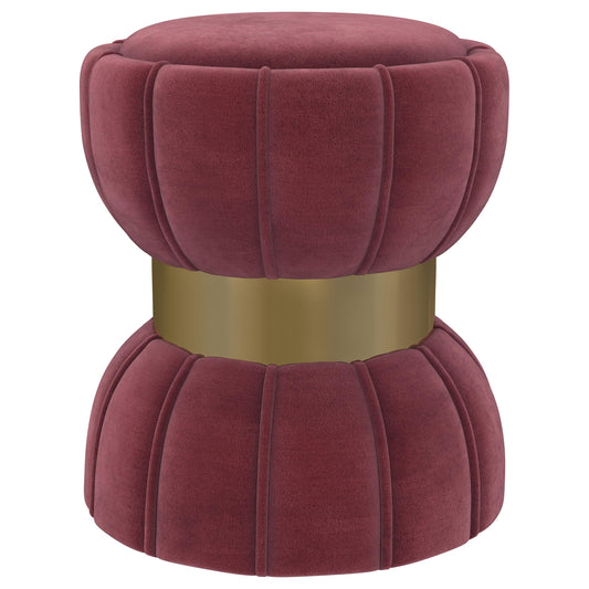 Sora Ottoman in Berry - Coaster Furniture