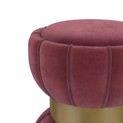 Sora Ottoman in Berry - Coaster Furniture