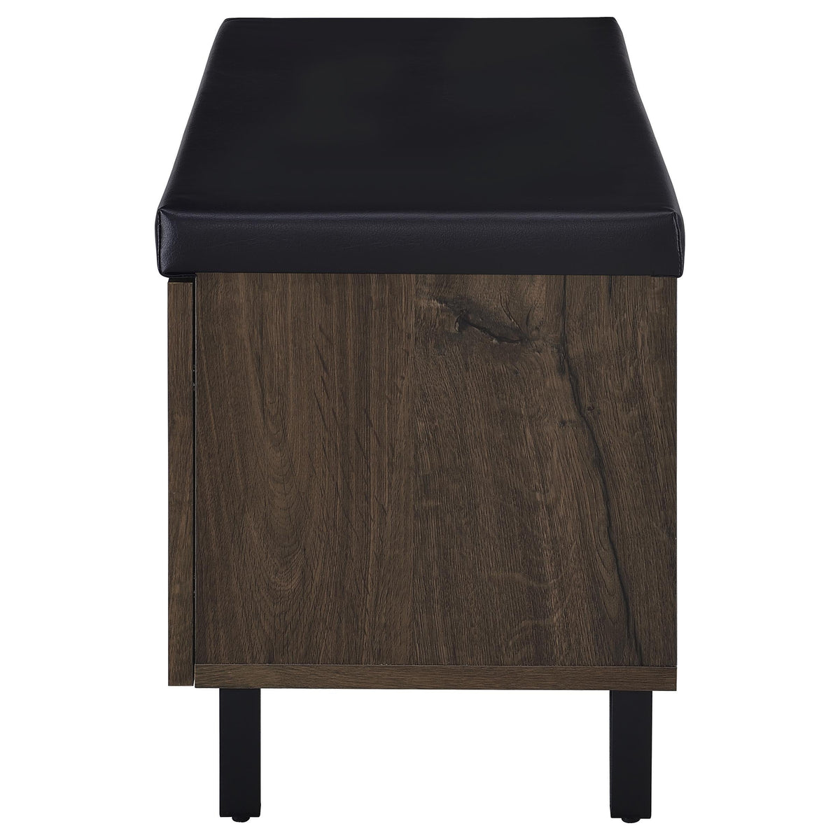 Brixton Storage Bench in Black - Coaster Furniture