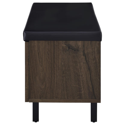 Brixton Storage Bench in Black - Coaster Furniture