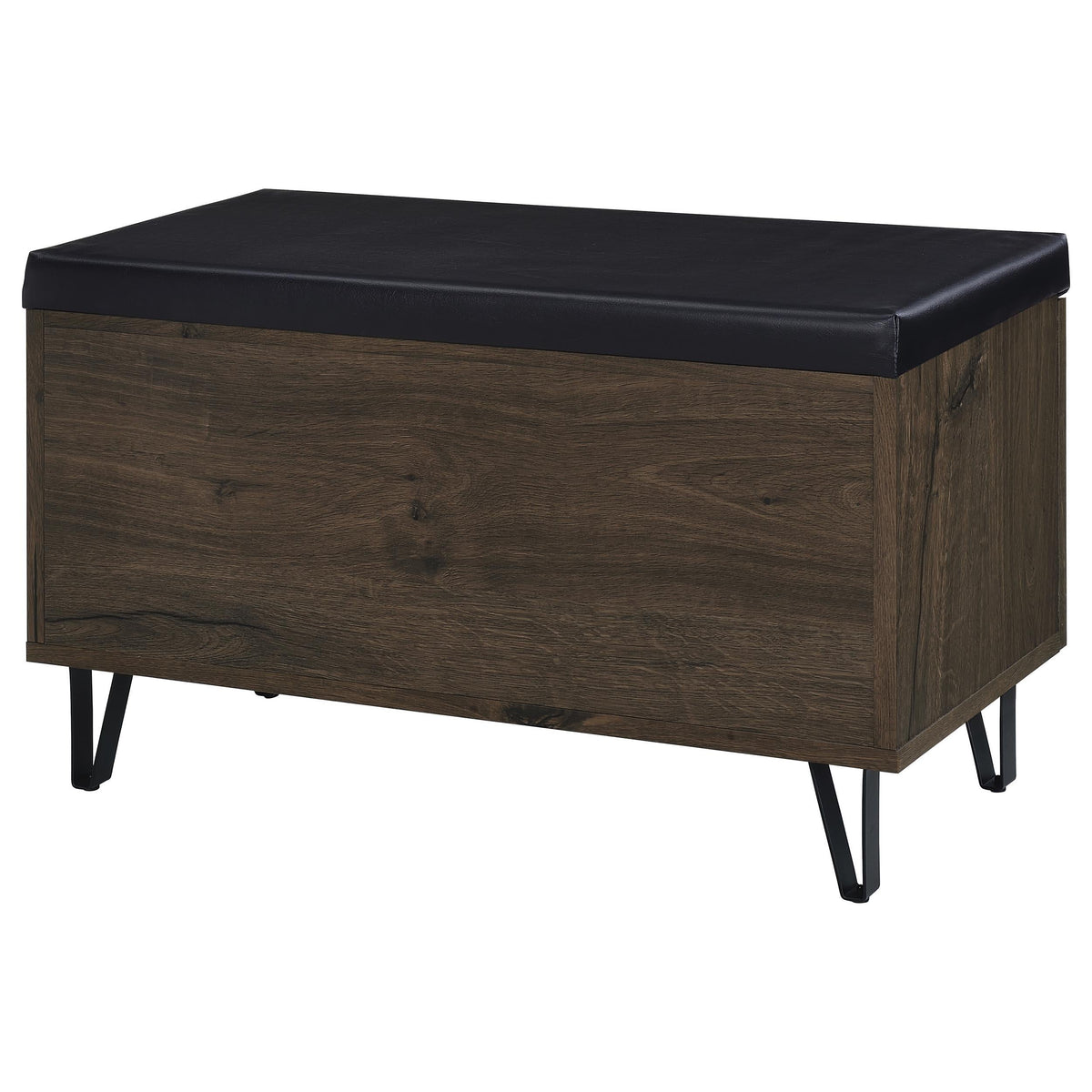 Brixton Storage Bench in Black - Coaster Furniture