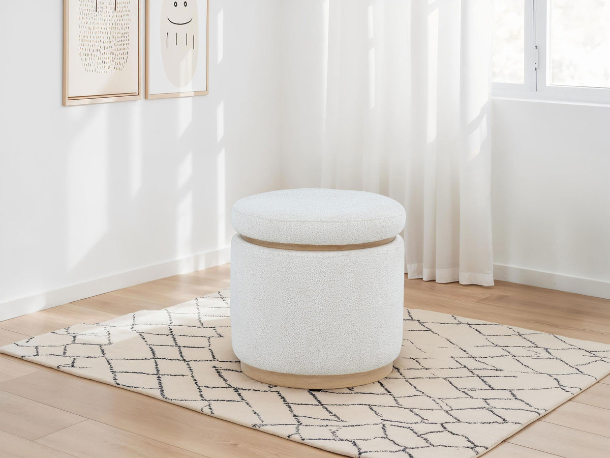 Remuda Ottoman in Ivory - Coaster Furniture