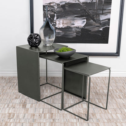 Imez 3-Piece Nesting Table in Grey - Coaster Furniture