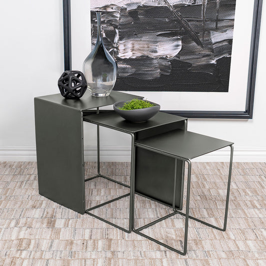 Imez 3-Piece Nesting Table in Grey - Coaster Furniture