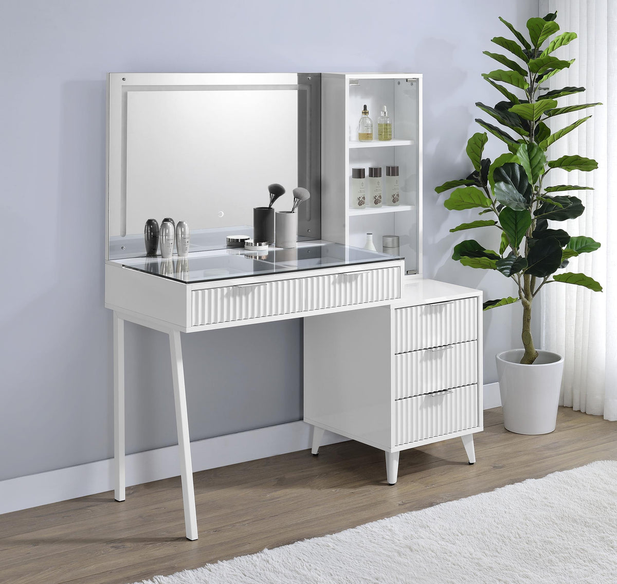 Bunbury Beauty Station in White - Coaster Furniture