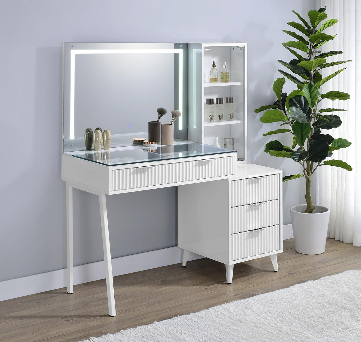 Bunbury Beauty Station in White - Coaster Furniture