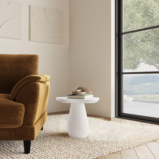 Perth Side Table in Off White - Coaster Furniture