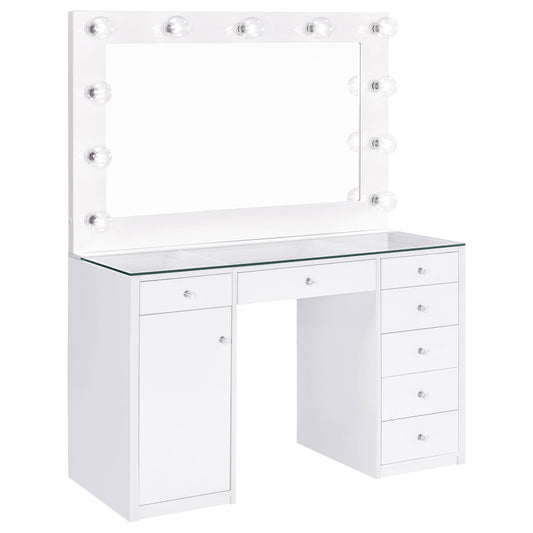 Acena Beauty Station in White - Coaster Furniture