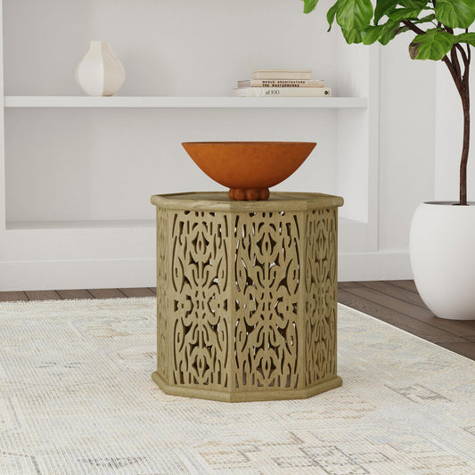 Acena Side Table in White - Coaster Furniture