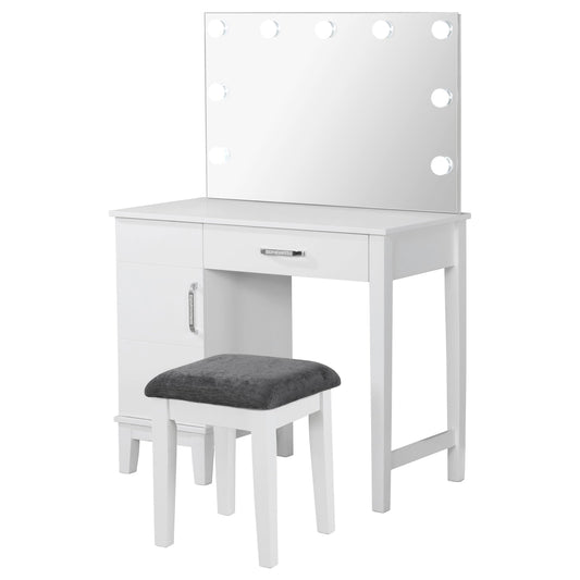 Acena Vanity Set in White - Coaster Furniture