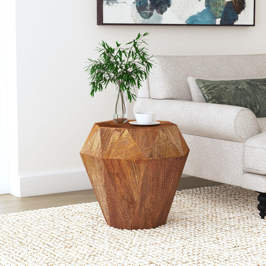 Aureo Side Table in Wild Honey - Coaster Furniture
