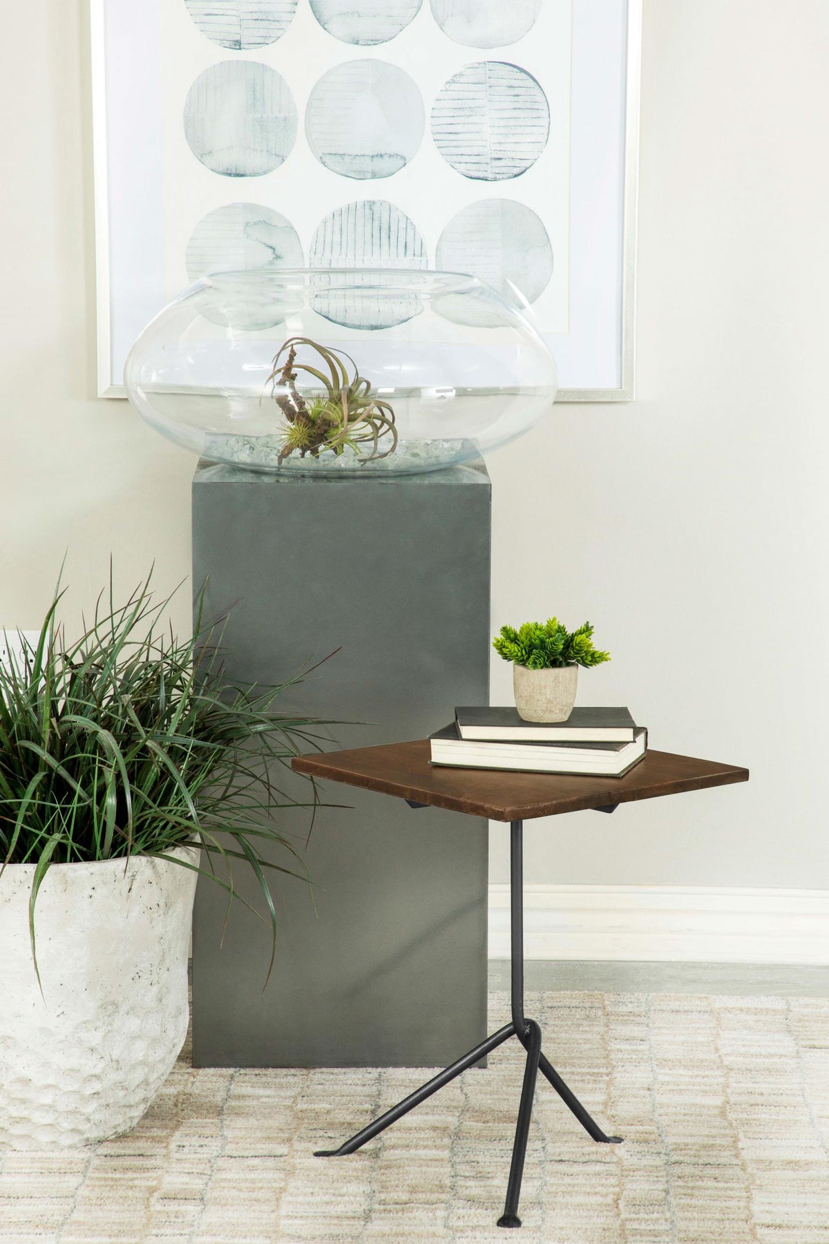 Heitor Side Table in Dark Brown - Coaster Furniture