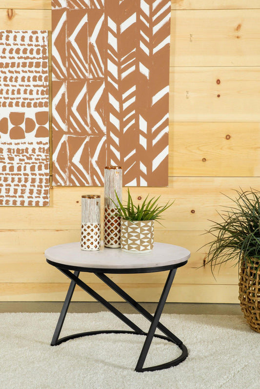 Miguel Coffee Table in White - Coaster Furniture