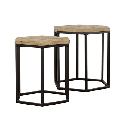 Loannis 2-Piece Nesting Table in Matte Black - Coaster Furniture
