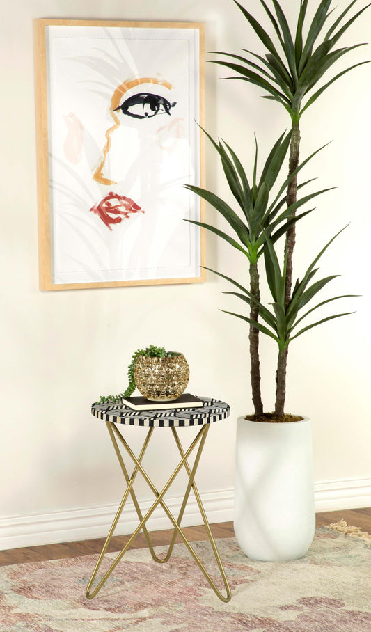 Xenia Side Table in Black - Coaster Furniture