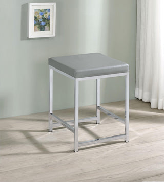 Umbridge Vanity Stool in Light Grey - Coaster Furniture