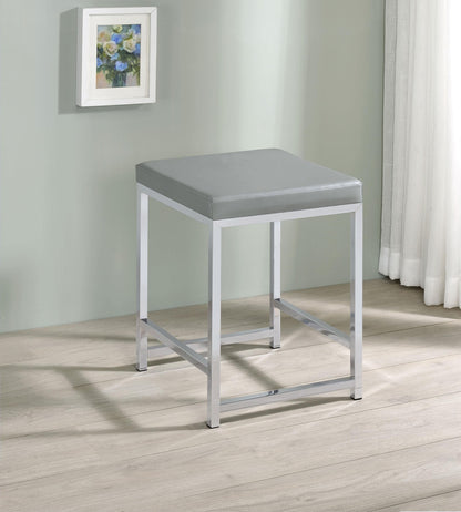 Umbridge Vanity Stool in Light Grey - Coaster Furniture