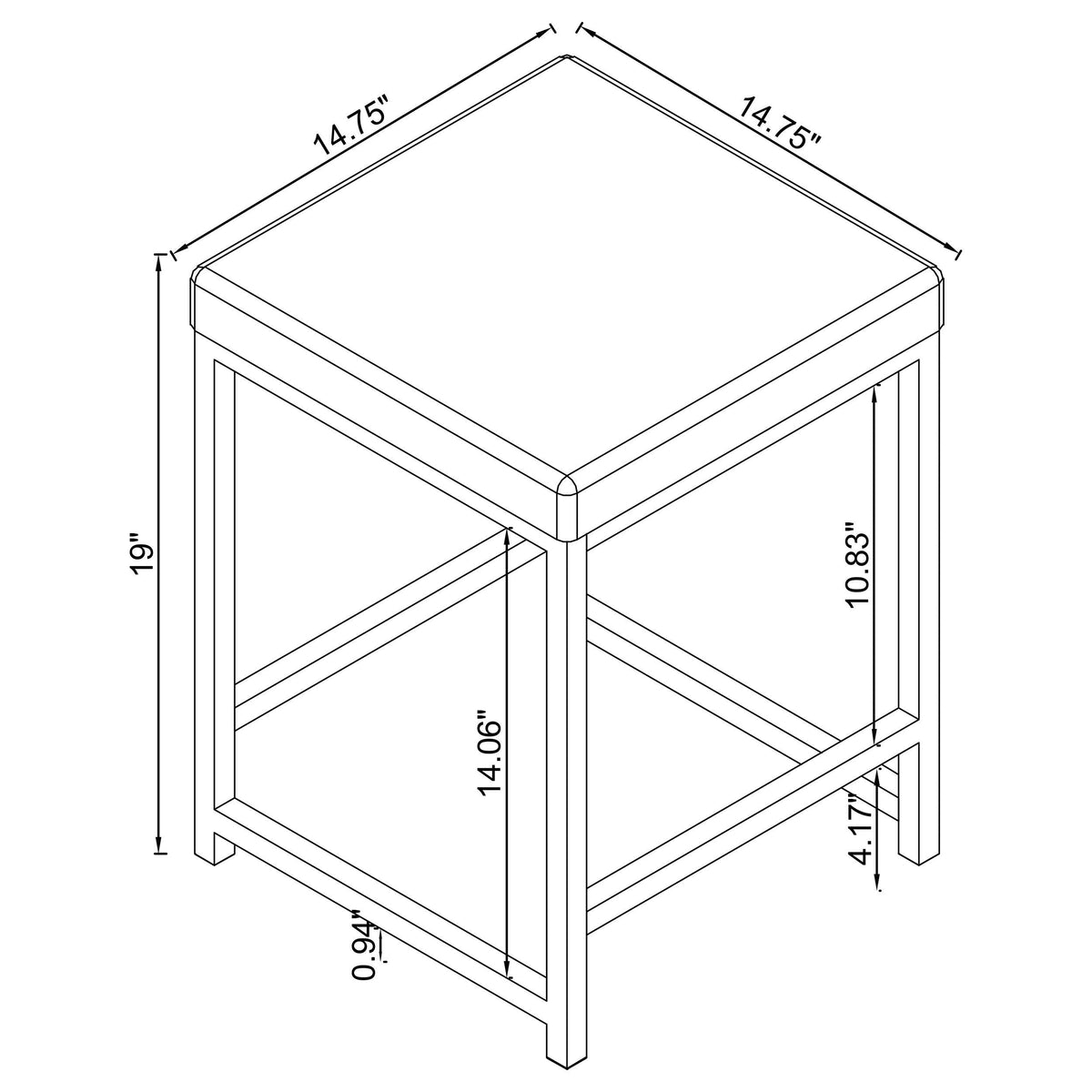 Umbridge Vanity Stool in Light Grey - Coaster Furniture