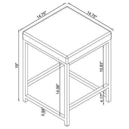 Umbridge Vanity Stool in Light Grey - Coaster Furniture