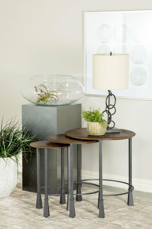 Deja 3-Piece Nesting Table in Natural - Coaster Furniture