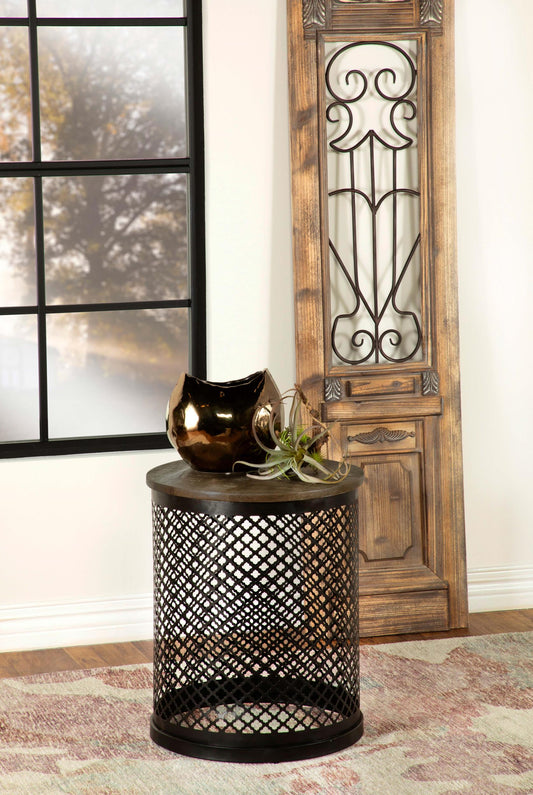 Aurora Side Table in Black - Coaster Furniture