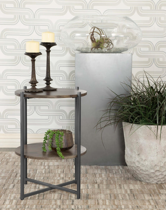 Aurora Side Table in Black - Coaster Furniture
