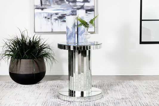 Dani Side Table in Rustic Nutmeg - Coaster Furniture