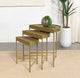 Tristen 3-Piece Nesting Table in Brown - Coaster Furniture