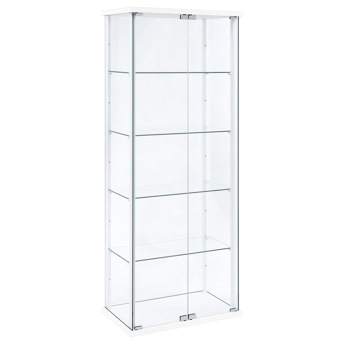 Delphinium Curio Cabinet in Black - Coaster Furniture
