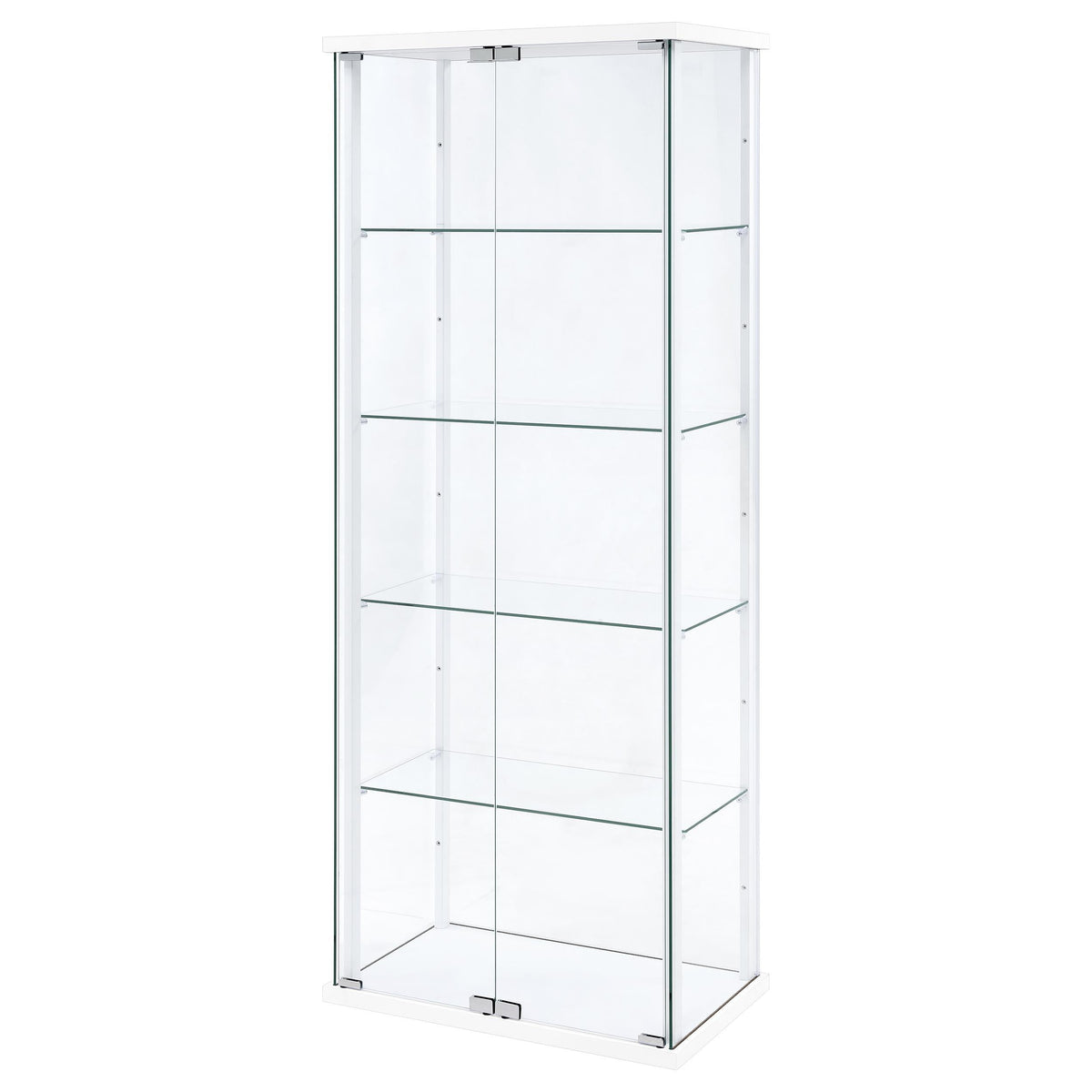 Delphinium Curio Cabinet in Black - Coaster Furniture