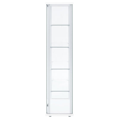 Delphinium Curio Cabinet in Black - Coaster Furniture