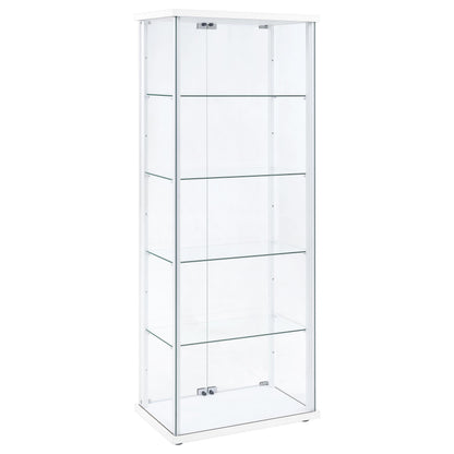Delphinium Curio Cabinet in Black - Coaster Furniture