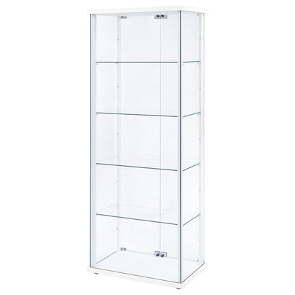 Delphinium Curio Cabinet in Black - Coaster Furniture