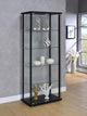 Delphinium Curio Cabinet in Black - Coaster Furniture