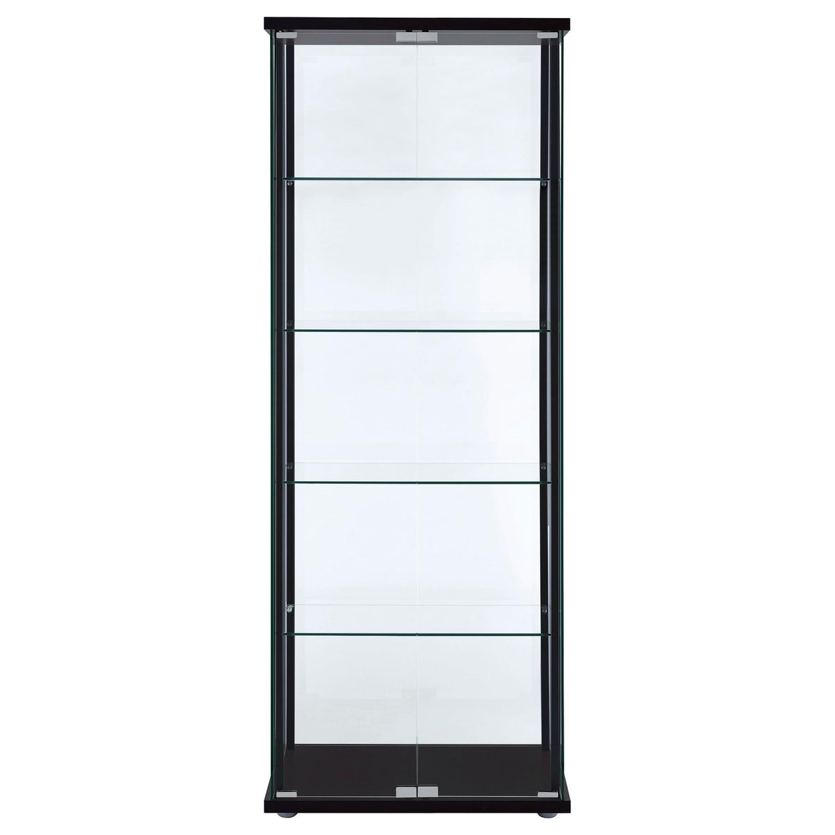 Delphinium Curio Cabinet in Black - Coaster Furniture