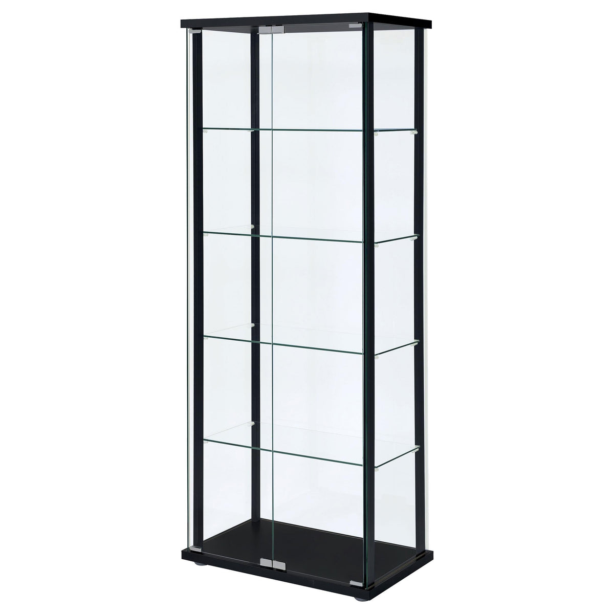 Delphinium Curio Cabinet in Black - Coaster Furniture