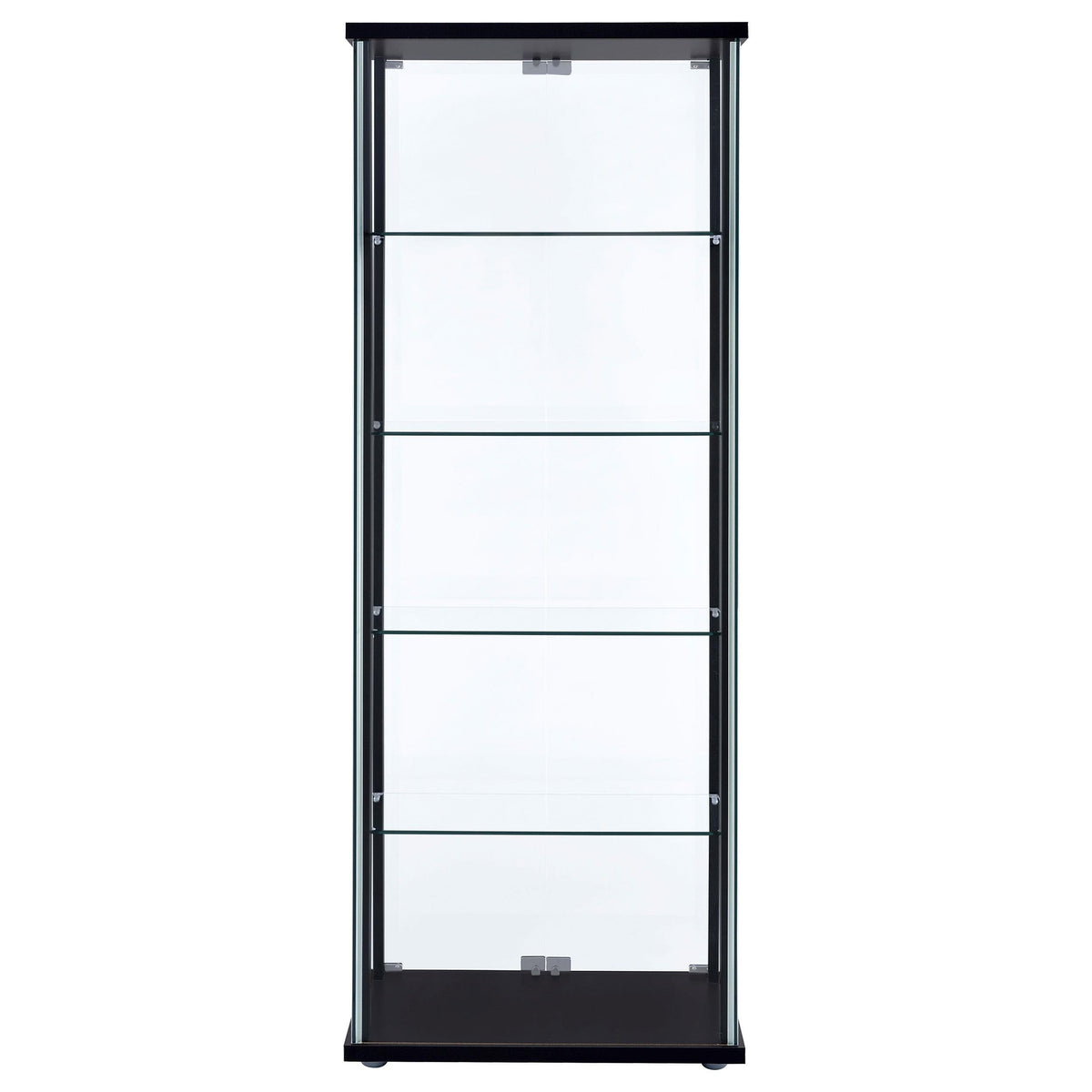 Delphinium Curio Cabinet in Black - Coaster Furniture