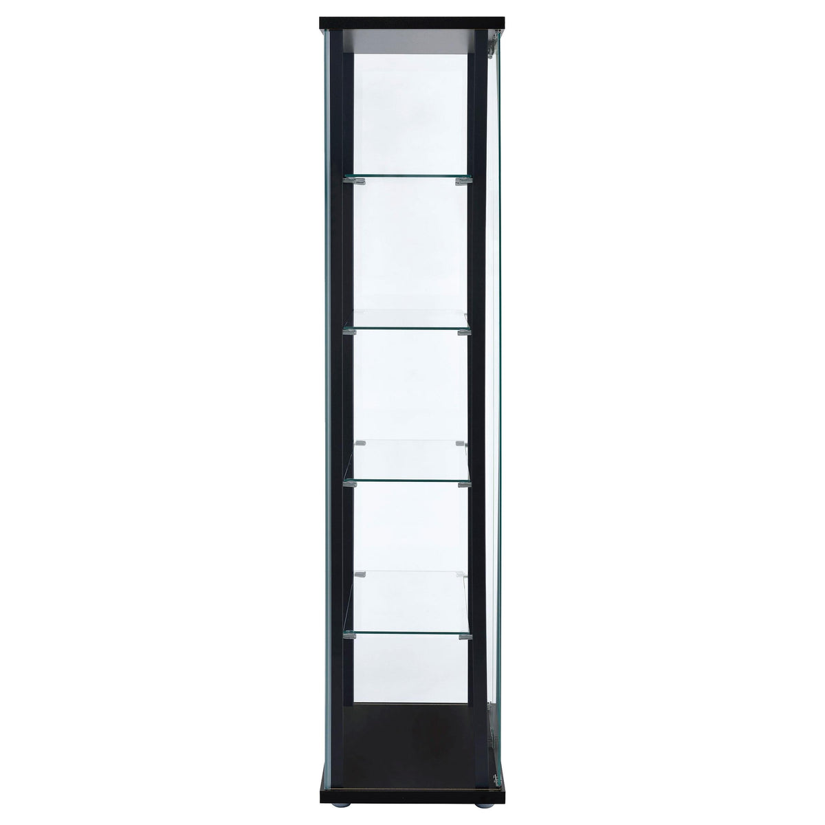 Delphinium Curio Cabinet in Black - Coaster Furniture