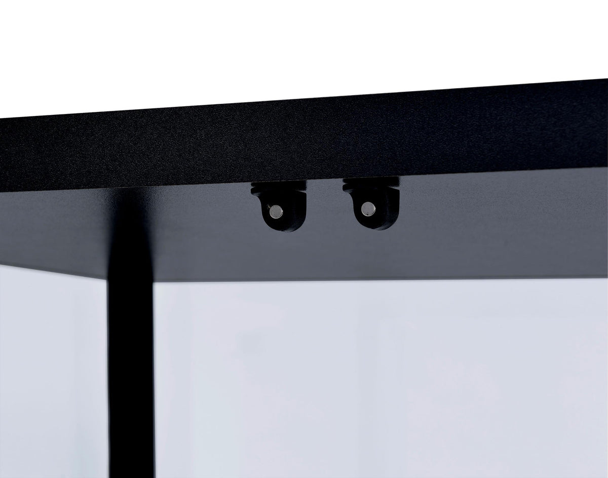 Delphinium Curio Cabinet in Black - Coaster Furniture
