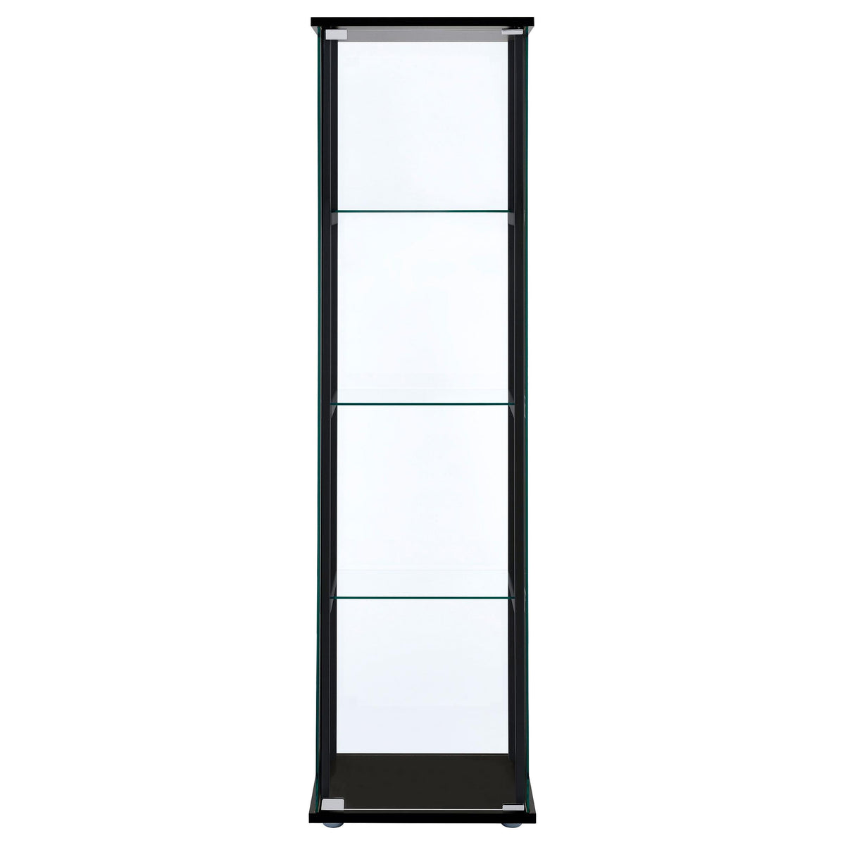 Delphinium Curio Cabinet in Black - Coaster Furniture