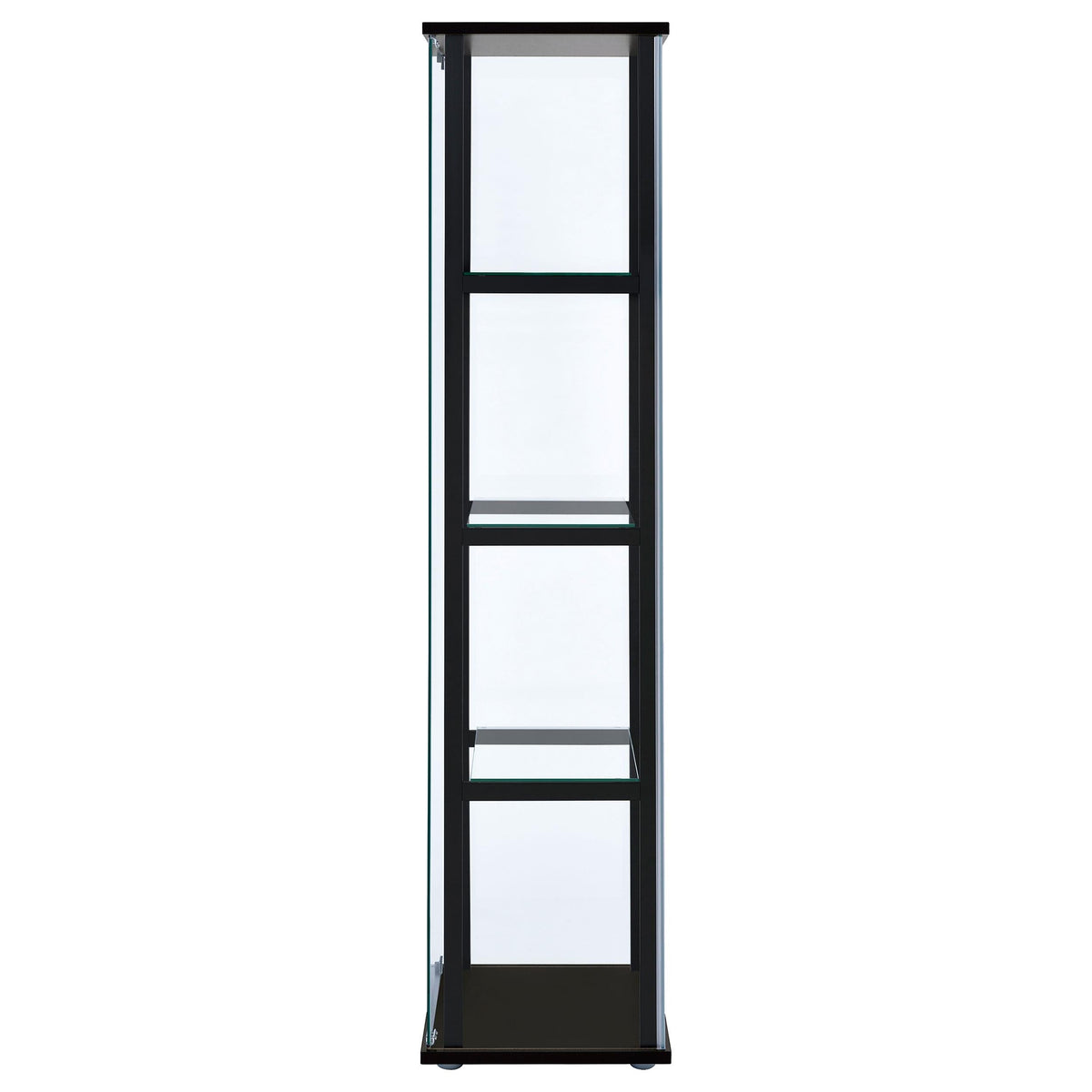 Delphinium Curio Cabinet in Black - Coaster Furniture