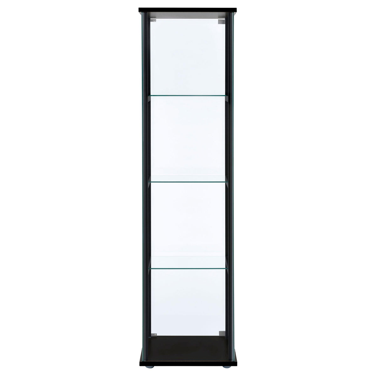 Delphinium Curio Cabinet in Black - Coaster Furniture