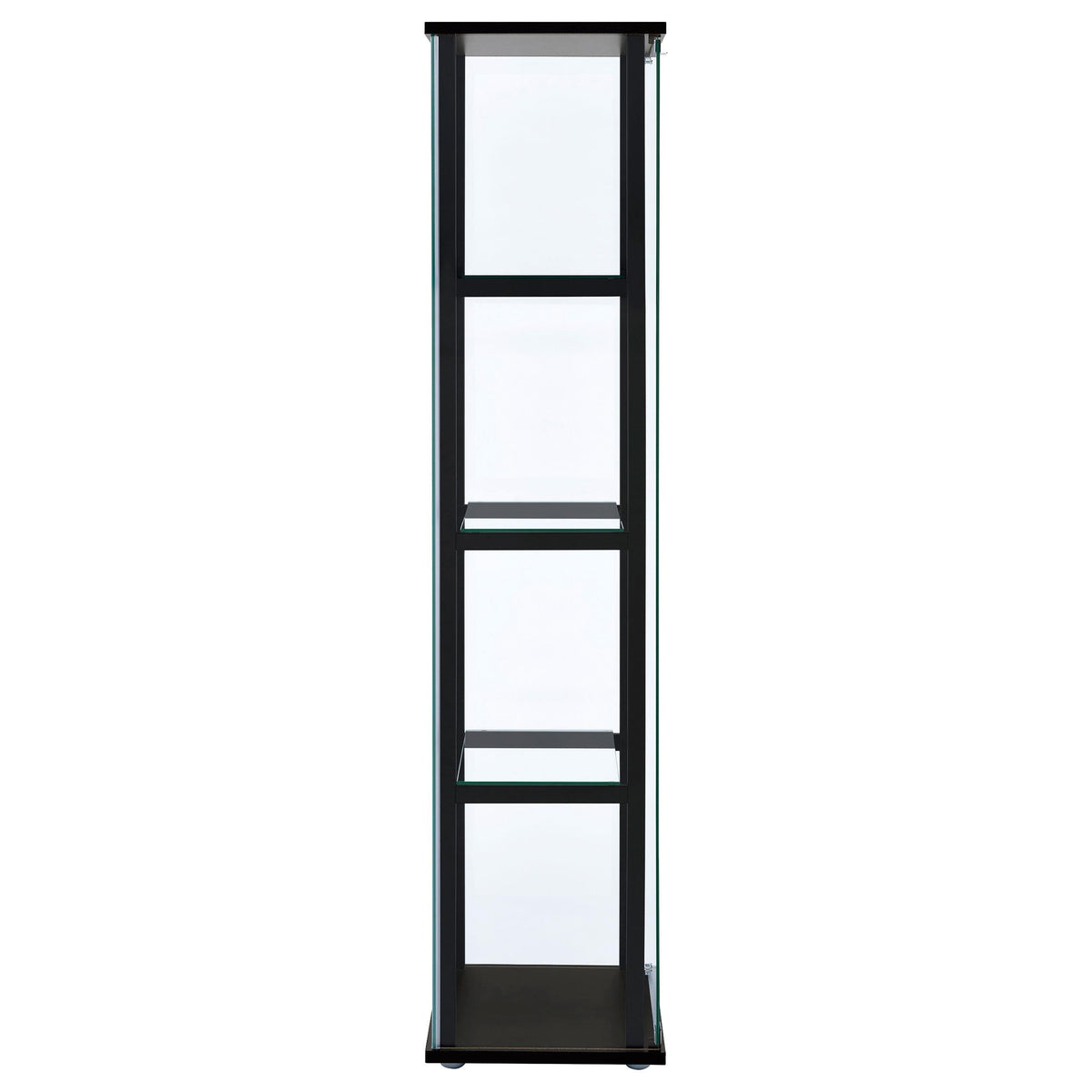 Delphinium Curio Cabinet in Black - Coaster Furniture